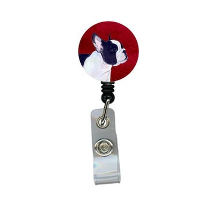 Teacher&Aposs Aid French Bulldog Retractable Badge Reel or ID Holder with Clip TE2902004